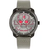 Police Montre Analogique - - PL15714JSU.61 - Cuir - Quartz - Homme - Gris
