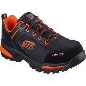 SKECHERS Chaussures de travail pour hommes GATLON - STRIGAX H 200188EC BKOR Noir/Orange, pointure : 42 EU