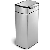 Simplehuman Rectangular Touch Bar 30 Litres Inox