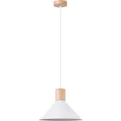 Sollux Lampe suspendue JAGA blanc 1xE27 15W acier 120x30x30cm