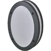 Osram ENDURA CLASSIC ORBI W lampe d'extérieur, applique, douille E27, gris foncé, aluminium, installation rapide & facile, diffuseur mat, classe de protection IP65, application en extérieur