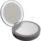 Lotta Power Makeup Mirror Power - Batterie externe avec miroir de maquillage - gris sidéral