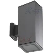 Kanlux S.A. Kanlux LART Applique extérieure, douille E27, 2 flammes, alu, anthracite, IP54