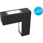 Näve Applique murale d'extérieur LED - aluminium ; plastique - anthracite ; opale ; 1163197