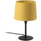 Faro SAMBA lampe de table noir/soie polyester jaune 64311-39
