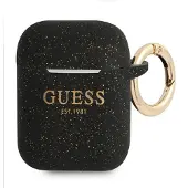 GUESS Gua2Sggek Airpods 1/2 Coverczarny/Black Silicone Glitter