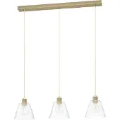 Eglo Copley, Support flexible, Or, Transparent, Transparent, Aluminium, Acier, Verre, Intérieur