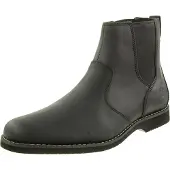 Timberland Woodhull Leather Boot - Hommes Chelsea Bottes Cuir Noir Tb0a413h001 - 45 1/2
