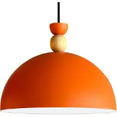 Bamyum Lipeo-Holzgriff Pendelleuchte Orange (E27)