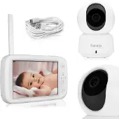 Lionelo Care Babyline 9.1 Moniteur vidéo numérique pour bébé 1 pcs