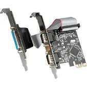 Value Carte PCI-Express, 2x série RS232, D-Sub 9, 1x parallèle EPP/ECP