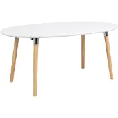 Zesso Smuk Table de salle à manger extensible 170-270 cm Poppy Blanc
