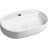 Isvea INFINITY OVAL vasque à poser, 60x40cm, blanc mat