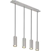 ISOLED Lampe à suspendre nickel mat, douille 4xGU10 (GU10)