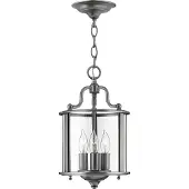 HINKLEY Suspension Gentry gris-étain 3xE14x60W en métal, dimensions : 32x20x20 cm, IP20,