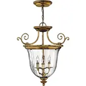 HINKLEY Lustre Cambridge en laiton oxydé, 3xE14x60W, dimensions : 367 x 53,9 x 53,9 cm, IP20,