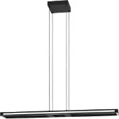 Eglo connect.z Smart-Home LED Suspension Salvilanias-Z, lampe à suspension métallique, ZigBee, app etvocale Alexa, CCT, dimmable, noir, 116 cm