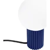 Sollux Lampe à poser HALO outremer 1xG9 8W aluminium/verre 19x12x12cm