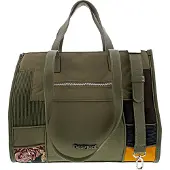 Desigual Cabas - Kaki Femme U Bleu/Vert/Orange
