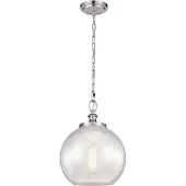 Elstead Lighting Suspension Tabby en acier brossé, 1xE27x60W, métal, dimensions : 205,7 x 30,5 x 30,5 cm, IP20, Feiss