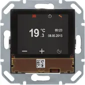 Hager Régulateur de température KNX TFT display+BCU - Thermostat d'ambiance KNX 80440100
