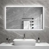Quality Heating Radiateur infrarouge à miroir avec éclairage LED 60X100 580Watt