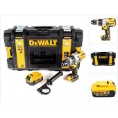 DeWalt DCD 996 Perceuse-visseuse à percussion sans fil 18V 95Nm Brushless + 1x Batterie 4,0Ah + Coffret de transport Toughbox - sans chargeur