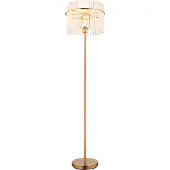 Globo Lampadaire doré Gorley avec verre Ø 38cm