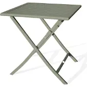 Dcb Garden Table de jardin pliante carré de couleur vert pour 2 personnes
