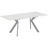 Vicco Table de salle à manger Trill Blanc/Gris 140-190 x 90 cm extensible, Model 51995