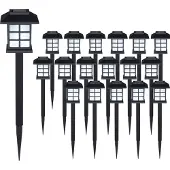 Monzana Lot de 18x lampes solaires LED