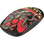 Trust Sketch, pour droitiers et gauchers, optique, sans fil RF, 1600 DPI, rouge