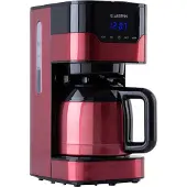 Klarstein Cafetiere Espresso, Café Chaud et Glacé, Cafetières 1.2L, Machines à Café, Machines à Expresso, Petite Cafetière Electrique Acier Inoxydable 800W Café Filtre, Machine a Cafe Qualite Barista