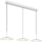 Globo Lighting Suspension blanche Lampone Conception à 3 lumières