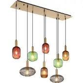 Globo Lampe suspendue Normy 8 lumières multicolores