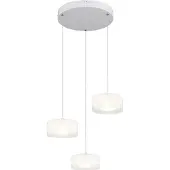 Globo Lampe pendante de conception Belinda Blanc à 3 lumières