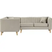 Wintech Canapé d’angle gauche Mary-Velluto 2-like oak