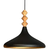 Bamyum Champion Pendelleuchte Holz Schwarz (E27)