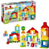 LEGO 10935 DUPLO Classic ABC City, jouet éducatif avec de grandes briques pour les jeunes enfants de 1,5 ans et plus, pour apprendre les couleurs, les formes et les lettres
