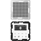 JUNG Radio Smart DAB+ Bluetooth, ensemble mono, série AS/A, blanc alpin DABA1BTWW