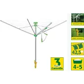 Juwel Wäschespinne Novaplus 500 Easy (Wäscheschirm, 2,95 m, Automatik Spanner)