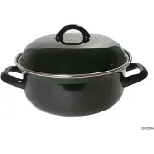 Kitchen Tools Massamarkt Braad Pan émail noir 28 cm 6,5 l