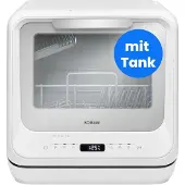 Bomann TSG 5704, plan de travail, compact, blanc, blanc, tactile, écran LCD
