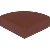 LEGO 1x1 Carreaux coin rond 25269 - 100 pièces rouge-brun