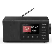 Hama Digitalradio DR1001BT, FM/DAB/DAB+/Bluetooth RX, Radiowecker, Schwarz (00054296)