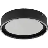 Globo Lampe de plafond Mirrora noir Ø 40cm