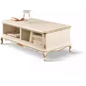 AEA Table basse blanche de luxe Meubles italiens Design classique Nouveau