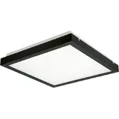 Kanlux S.A. Plafonnier LED carré TYBIA blanc et noir 38 W, blanc neutre 3800 lm, aluminium, dimensions : 6,1 x 41 x 41 cm, IP20, Kanlux