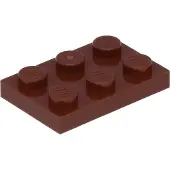 LEGO 2x3 plaques 3021 - 250 pièces marron