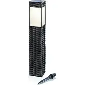 Esotec Solar lampe sur pied RATTAN-STYLE lampe d'allée résistante aux intempéries IP34 102073